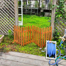 木製フェンス ウッド 柵 天然木 折り畳み 折りたたみ ホワイト 白 茶 おしゃれ 園芸 ガーデニング 庭 玄関 曲がる コの字 L字 プランターカバー 間仕切り 自立 【納期B】【sms-wf-160f】