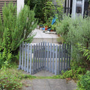 木製フェンス ウッド 柵 天然木 折り畳み 折りたたみ ホワイト 白 茶 おしゃれ 園芸 ガーデニング 庭 玄関 曲がる コの字 L字 プランターカバー 間仕切り 自立 【納期B】【sms-wf-160f】