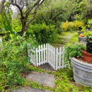 木製フェンス ウッド 柵 天然木 折り畳み 折りたたみ ホワイト 白 茶 おしゃれ 園芸 ガーデニング 庭 玄関 曲がる コの字 L字 プランターカバー 間仕切り 自立 【納期B】【sms-wf-160f】