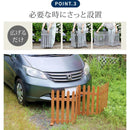 木製フェンス ウッド 柵 天然木 折り畳み 折りたたみ ホワイト 白 茶 おしゃれ 園芸 ガーデニング 庭 玄関 曲がる コの字 L字 プランターカバー 間仕切り 自立 【納期B】【sms-wf-160f】