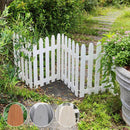 木製フェンス ウッド 柵 天然木 折り畳み 折りたたみ ホワイト 白 茶 おしゃれ 園芸 ガーデニング 庭 玄関 曲がる コの字 L字 プランターカバー 間仕切り 自立 【納期B】【sms-wf-160f】