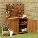 物置 屋外 小型 小さい おしゃれ 小屋 北欧 ストッカー 収納庫 棚 観音扉 庭 木製 ガーデニング 植物 園芸用品 掃除用具 収納 飾り棚 ガレージ 車庫 ベランダ 【納期B】【sms-yb-202nw80】