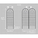 ガーデンフェンス 差し込み 埋め込み おしゃれ 低め セット ホワイト 花壇 自立 自立式 アイアンフェンス ガーデニング フェンス DIY 白 シンプル 【納期B】【sms-yb015l-2p】
