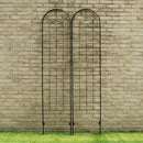 フェンス 長い 高い ロング アンティーク調 ヨーロッパ 丸 円形 土にさす 柵 庭 ガーデン ガーデニング 北欧 2枚セット 【納期B】【sms-ybif-220-2p】