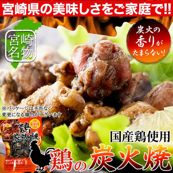 炭火焼 鶏 宮崎名物 鳥 炭火焼き 国産 鶏肉 焼鳥 やきとり ヤキトリ おつまみ おかず 親子丼 焼き鳥丼 スモーキー 炭火 香り 3袋セット 【納期E】【snc00010159】