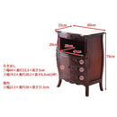 アンティーク調電話台 おしゃれ 姫系 姫 ファックス台 猫脚 電話台 fax台 収納 引き出し ロココ調 【納期E】【stz-14078103051002】