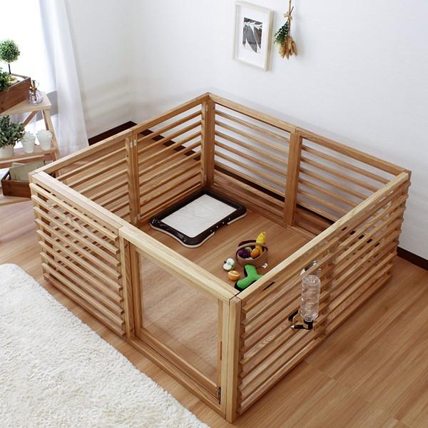 ペットケージ 犬 ケージ 大きい 大型 おしゃれ 木製 【納期A