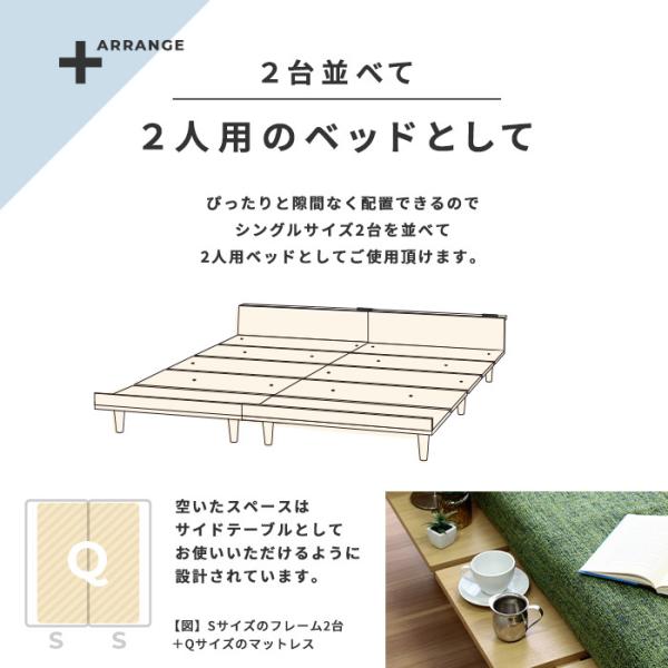 ベッドフレーム S シングル フレームのみ マットレス別売 ローベッド