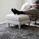 オットマン チェア スツール 腰掛け 足置き 椅子 おしゃれ かわいい 姫系 ヨーロピアン 北欧 クラシック ゴスロリ ガーリー ロマンチック 【納期A】【stz-jx81165wh】