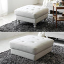 オットマン チェア スツール 腰掛け 足置き 椅子 おしゃれ かわいい 姫系 ヨーロピアン 北欧 クラシック ゴスロリ ガーリー ロマンチック 【納期A】【stz-jx81165wh】