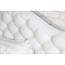 ベッドフレーム D ダブル ホワイト 白 姫系 おしゃれ エレガント ロマンチック ホテルライク ガーリー 女性 高級感 北欧 ヨーロピアン 【納期C】【stz-jxb4023pv-d】