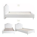 ベッドフレーム S シングル 姫系 おしゃれ 北欧 白 ホワイト ハイバック ヨーロピアン 西洋 デザイン 姫 エレガンス 高級感 女性 ガーリー 【納期C】【stz-jxb4023pv-s】