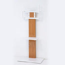 テレビスタンド TVスタンド ハイタイプ 壁寄せ 壁掛け風 シンプル 北欧 木目 ホワイト ナチュラル 【納期E】【stz-kr99071】