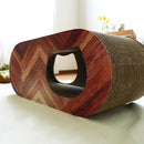 爪とぎ 猫 段ボール ダンボール ネコ おしゃれ 爪研ぎ ストレス解消 北欧 馴染む ペット用品 耐久性 高密度 遊び場 木目 ヘリンボーン 【納期A】【stz-na95191br】