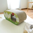 爪とぎ 猫 段ボール ダンボール ネコ おしゃれ 爪研ぎ ストレス解消 ねこ 耐久性 高密度 遊び場 クリームソーダ 柄 昭和 レトロ デザイン 【納期A】【stz-na95191gr】