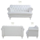 ソファ 姫系 ソファー 2人掛け 北欧 合皮 カフェ 姫系家具 白 ホワイト 【納期C】【stz-othello-2p】