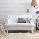 ソファ 姫系 ソファー 2人掛け 北欧 合皮 カフェ 姫系家具 白 ホワイト 【納期C】【stz-othello-2p】