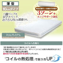 マットレス 薄型 ポケットコイル シングル パイプベッド用 ロフトベッド用 2段ベッド用 薄い 【納期A】【stz-pk5z10-s97】