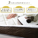 ポケットコイルマットレス SSS スモールセミシングル 幅80cm 長さ195cm リバーシブル 両面 使える ウレタン 寝心地 ベッドフレーム別売 【納期A】【stz-rh14381wh】