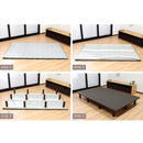 スノコベッド セミダブル SD ロール式 ベッドフレーム 脚付き 足つき 床下 収納 ウレタン スノコ すのこ ベット シンプル マットレス別売り 【納期A】【stz-rh44634db】