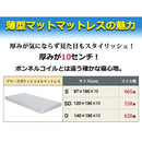 マットレス シングル S ポケットコイル メッシュ 通気性 寝心地 薄型 薄い マットレス単品 白 ホワイト 寝やすい 体圧 分散 快眠 圧縮梱包 【納期A】【stz-ripk1400wh-s】