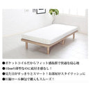 マットレス シングル S ポケットコイル メッシュ 通気性 寝心地 薄型 薄い マットレス単品 白 ホワイト 寝やすい 体圧 分散 快眠 圧縮梱包 【納期A】【stz-ripk1400wh-s】