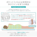 マットレス クイーンサイズ メッシュ構造 ポケットコイル 腰痛 寝心地 高反発 ウレタン 圧縮梱包 【納期A】【stz-ripk1401gy-q2】