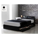 ベッドフレーム シングル 収納 引き出し ヘッドボード 【納期A】【stz-rues-s】