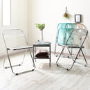 折りたたみ椅子 パイプ椅子 おしゃれ スケルトン クリア 透明 インテリア デザイナーズ 家具 椅子 チェアー 折りたたみチェア 折り畳み 折畳み 丈夫 頑丈 安心 【納期A】【stz-sh81141】