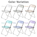 折りたたみ椅子 パイプ椅子 おしゃれ スケルトン クリア 透明 インテリア デザイナーズ 家具 椅子 チェアー 折りたたみチェア 折り畳み 折畳み 丈夫 頑丈 安心 【納期A】【stz-sh81141】