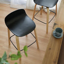 カウンターチェア 椅子 バーチェアー 北欧 おしゃれ ナチュラル カフェ風 キッチン イス 座高 座面 高め スタイリッシュ 足置き 足掛け 【納期A】【stz-sh81191bk】