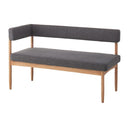 ダイニングベンチ 背もたれつき 2人掛け コーナーベンチ 椅子 北欧 ナチュラル カントリー 【納期E】【stz-siera-k】