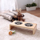 犬用食器 猫用食器 フードボール 犬用吸水器 餌入れ 犬 猫 イヌ ネコ エサ入れ 餌箱 エサ箱 ペット用フードボウル スタンド 木製 おしゃれ 【納期A】【stz-xc94182na】