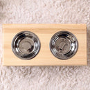 犬用食器 猫用食器 フードボール 犬用吸水器 餌入れ 犬 猫 イヌ ネコ エサ入れ 餌箱 エサ箱 ペット用フードボウル スタンド 木製 おしゃれ 【納期A】【stz-xc94182na】