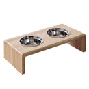 犬用食器 猫用食器 フードボール 犬用吸水器 餌入れ 犬 猫 イヌ ネコ エサ入れ 餌箱 エサ箱 ペット用フードボウル スタンド 木製 おしゃれ 【納期A】【stz-xc94182na】
