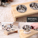犬用食器 猫用食器 フードボール 犬用吸水器 餌入れ 犬 猫 イヌ ネコ エサ入れ 餌箱 エサ箱 ペット用フードボウル スタンド 木製 おしゃれ 【納期A】【stz-xc94182na】