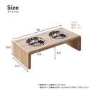 犬用食器 猫用食器 フードボール 犬用吸水器 餌入れ 犬 猫 イヌ ネコ エサ入れ 餌箱 エサ箱 ペット用フードボウル スタンド 木製 おしゃれ 【納期A】【stz-xc94182na】