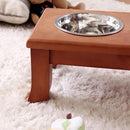 フードボール フードボウル 餌 エサ 犬用食器 猫用食器 餌入れ 犬 猫 いぬ ねこ 餌場 エサ入れ 餌箱 ペットフードボウル スタンド 木製 【納期A】【stz-xc94192br】