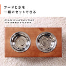 フードボール フードボウル 餌 エサ 犬用食器 猫用食器 餌入れ 犬 猫 いぬ ねこ 餌場 エサ入れ 餌箱 ペットフードボウル スタンド 木製 【納期A】【stz-xc94192br】