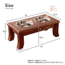 フードボール フードボウル 餌 エサ 犬用食器 猫用食器 餌入れ 犬 猫 いぬ ねこ 餌場 エサ入れ 餌箱 ペットフードボウル スタンド 木製 【納期A】【stz-xc94192br】