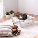 ペット用ハンモック 室内用 犬用ベッド クッション 猫用ベッド ハンモック ペット用 犬用 猫用 イヌ ネコ ペット 屋内 寝床 遊び場 【納期A】【stz-xc94213wh】