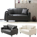 二人掛けソファ ソファー 二人掛け フェイクレザー 合成皮革 2人掛けソファ ソファー クッション付き 【納期A】【stz00086103651212】