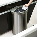 ゴミ箱 センサー 45L 自動開閉 おしゃれ スリム キッチン 電動 電池式 ステンレス ごみ箱 横開き ふた付き 蓋 センサー式 軽い 軽量 45リットル ダストボックス 【納期E】【szo-arco】