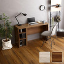 デスクセット 机 幅90cm サイドラック 収納棚 可動棚 シンプル 北欧 おしゃれ 木目 勉強机 学習机 パソコンデスク PCデスク フック付き フリーデスク 作業台 【納期A】【szo-brht-dsk90srk】