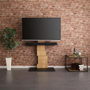 TVスタンド 棚付き テレビ台 サウンドバー専用棚 テレビスタンド アート風 インテリア オシャレ お洒落 デザイン モダン 芸術的 木目柄 【納期E】【szo-brot-set】