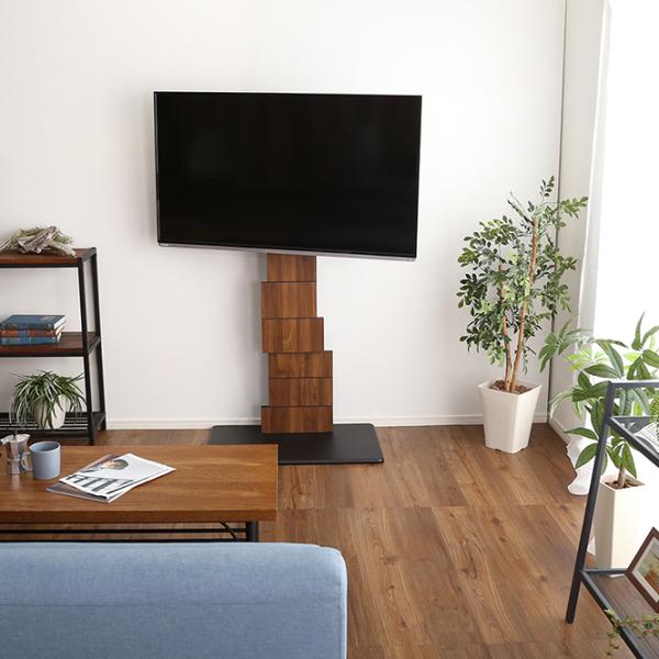 テレビスタンド TVスタンド テレビ台 アート風 インテリア おしゃれ お洒落 デザイナーズ デザイン モダン 芸術的 木目柄 【納期E】【szo-brot】