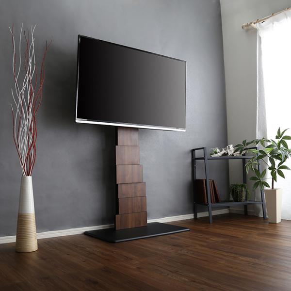 テレビスタンド TVスタンド テレビ台 アート風 インテリア おしゃれ お洒落 デザイナーズ デザイン モダン 芸術的 木目柄 【納期E】【szo-brot】