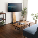 テレビスタンド TVスタンド テレビ台 アート風 インテリア おしゃれ お洒落 デザイナーズ デザイン モダン 芸術的 木目柄 【納期E】【szo-brot】