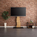 テレビスタンド TVスタンド テレビ台 アート風 インテリア おしゃれ お洒落 デザイナーズ デザイン モダン 芸術的 木目柄 【納期E】【szo-brot】