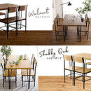 ダイニングセット ダイニングテーブルセット 5点 ダイニングチェアー 椅子 4人用 おしゃれ 北欧 シンプル テーブル 長方形 75cm 幅 カフェ風 スチール脚 【納期A】【szo-brv-5】